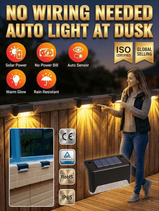 🔥 LIMITED-TIME SALE💡 OUTDOOR SOLAR LIGHTS SET ✨ - Light Up Your Nights! 🌙