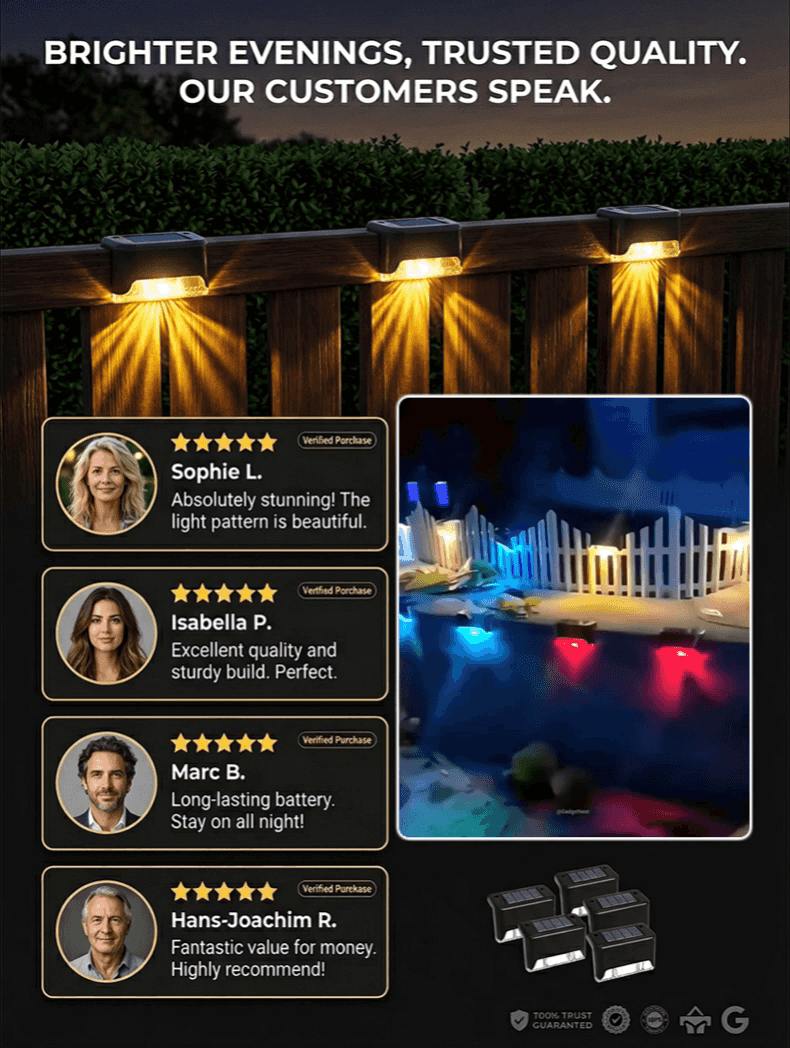 🔥 LIMITED-TIME SALE💡 OUTDOOR SOLAR LIGHTS SET ✨ - Light Up Your Nights! 🌙