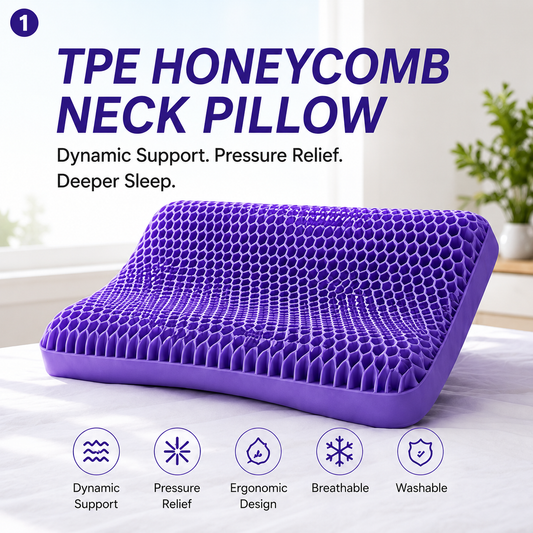 🔥 LIMITED-TIME 50% OFF  Wake Up Without Neck Pain Dynamic Honeycomb Neck Pillow